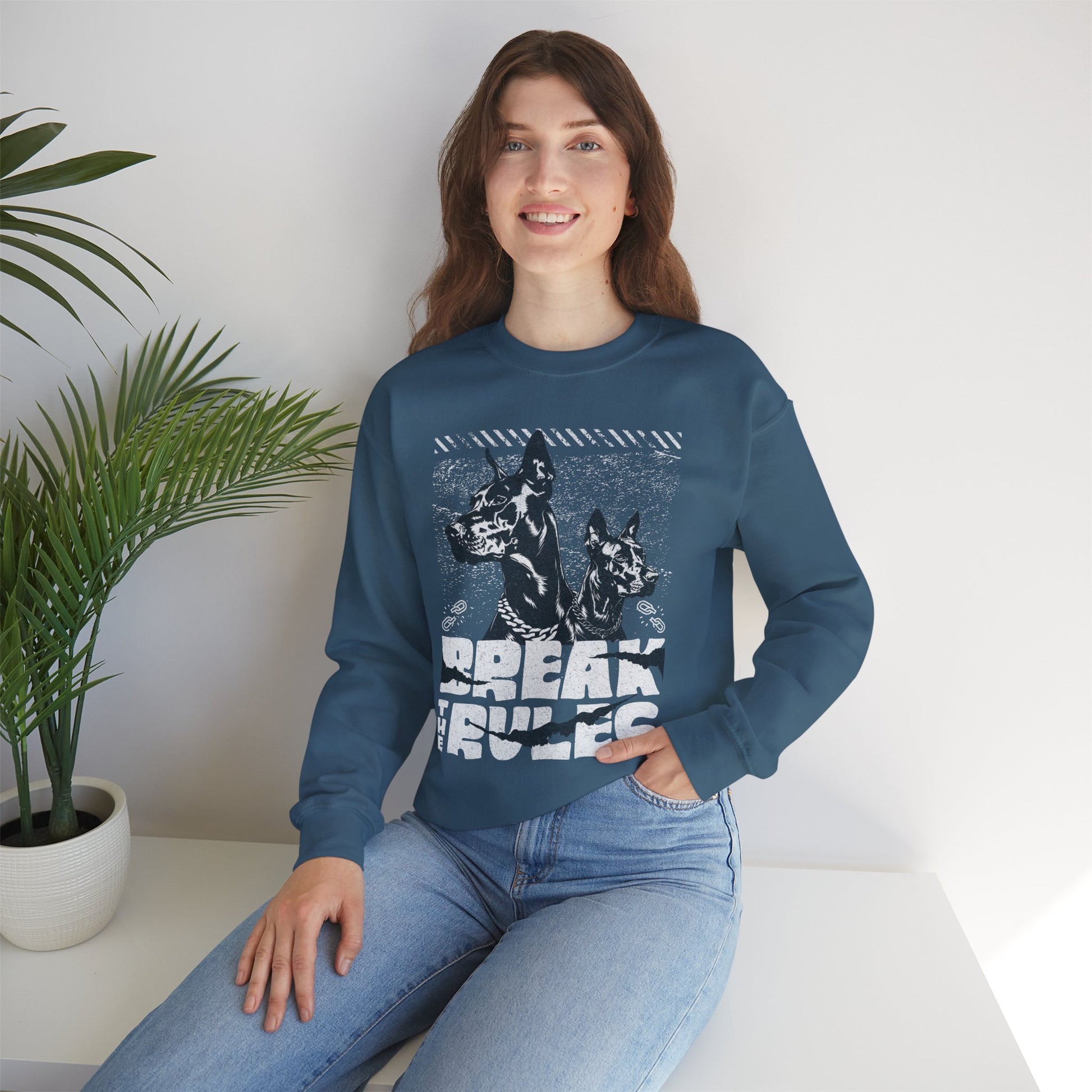 Break The Rules Crewneck Unisex Sweatshirt