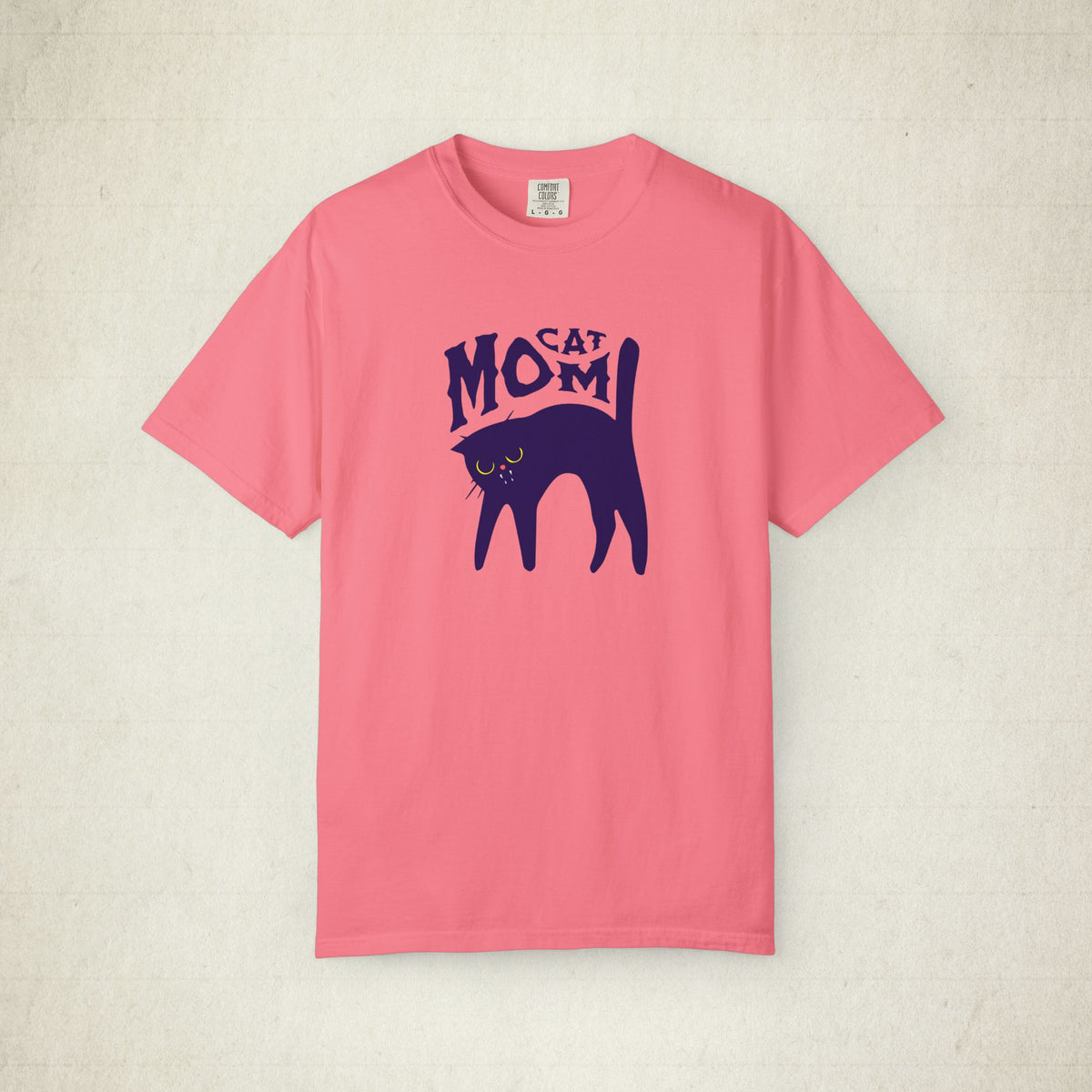 Cat Mom Garment-Dyed Women T-shirt
