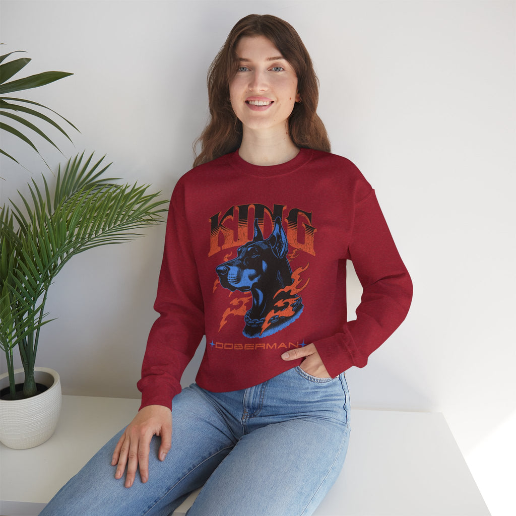 Bold Doberman King Unisex Sweatshirt