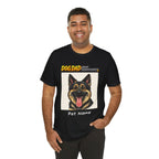 Custom Dog Dad Caricature T-Shirt – Personalized Pet Portrait Tee