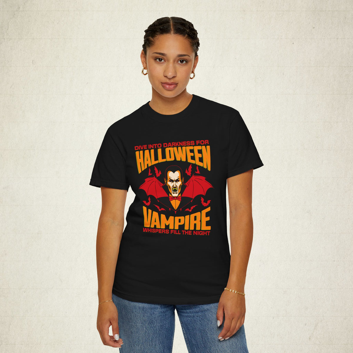 Halloween Vampire Graphic Unisex T-Shirt