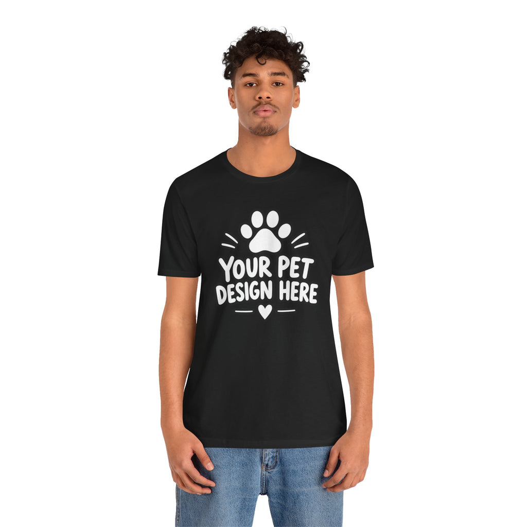 Custom Pet Caricature T-Shirt – Personalized Pet Portrait Tee