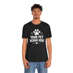 Custom Pet Caricature T-Shirt – Personalized Pet Portrait Tee