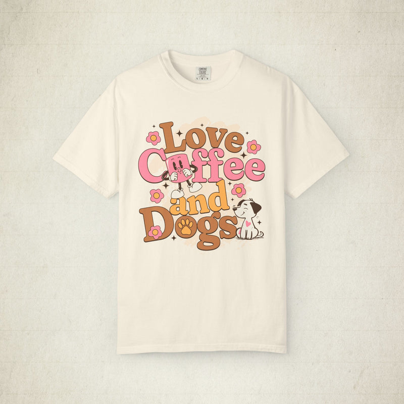 Love Coffee and Dogs Women T-shirt