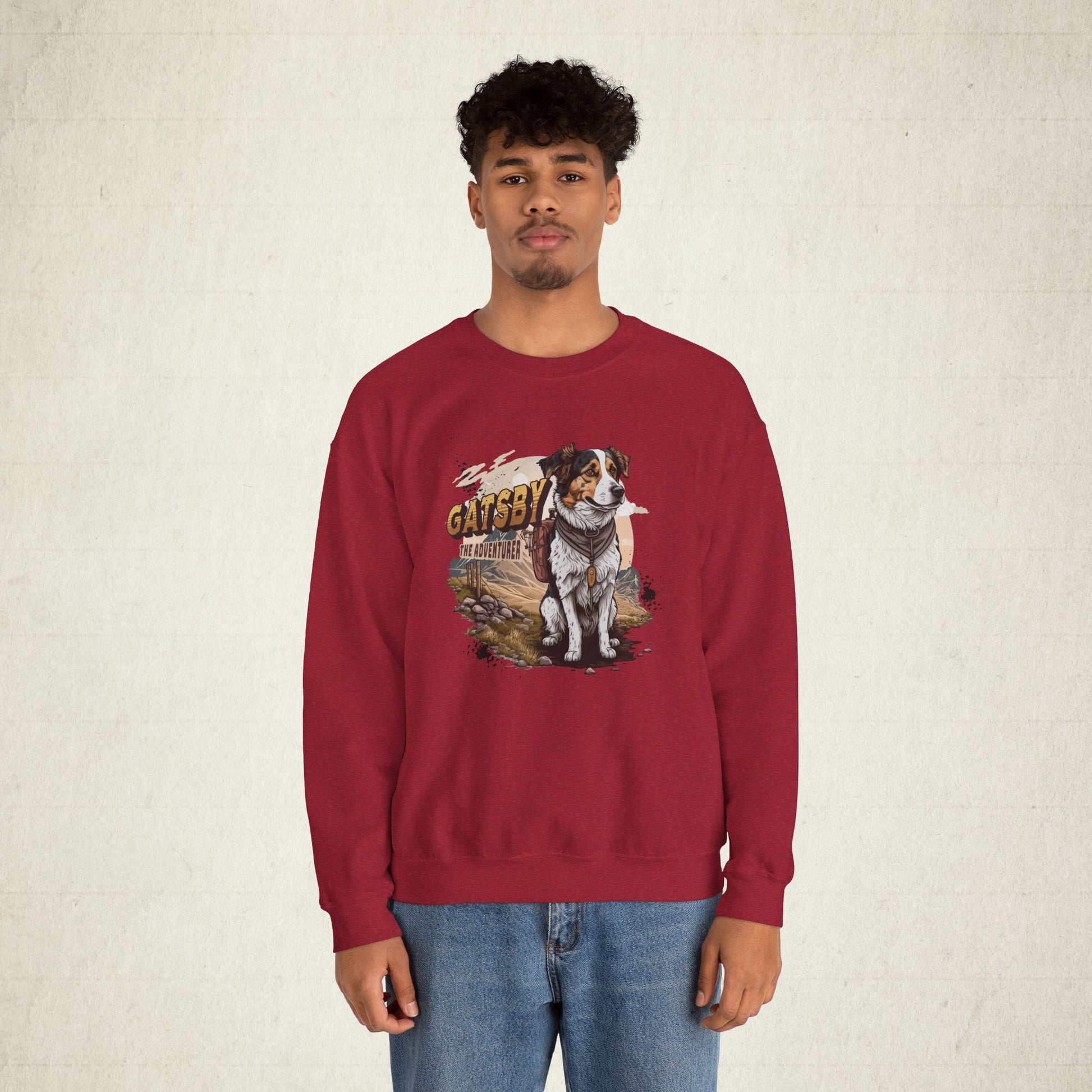 Gatsby the Adventure Dog Unisex Sweatshirt