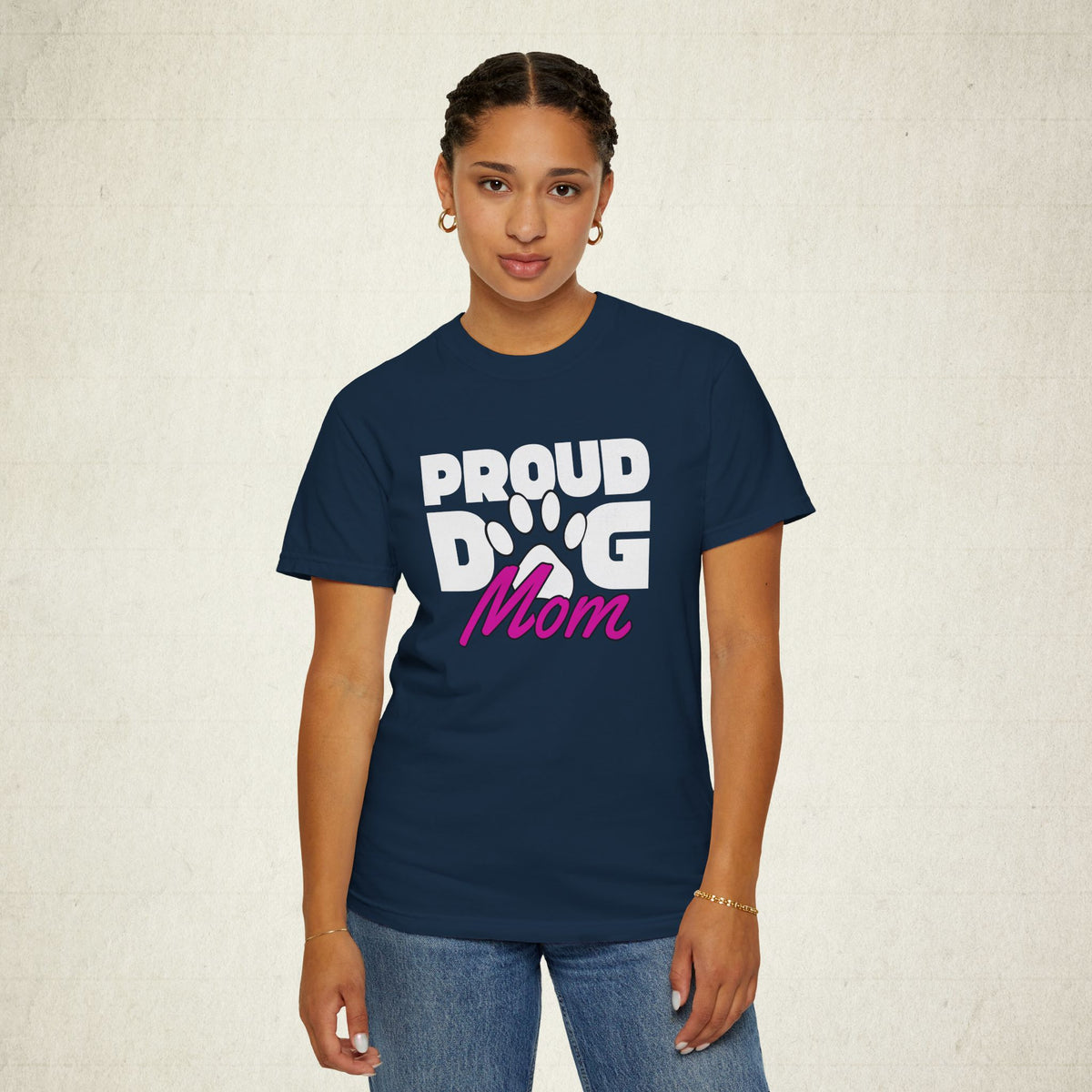 Proud Dog Mom Graphic Tee featuring a Proud Dog Mom design, graphic tee