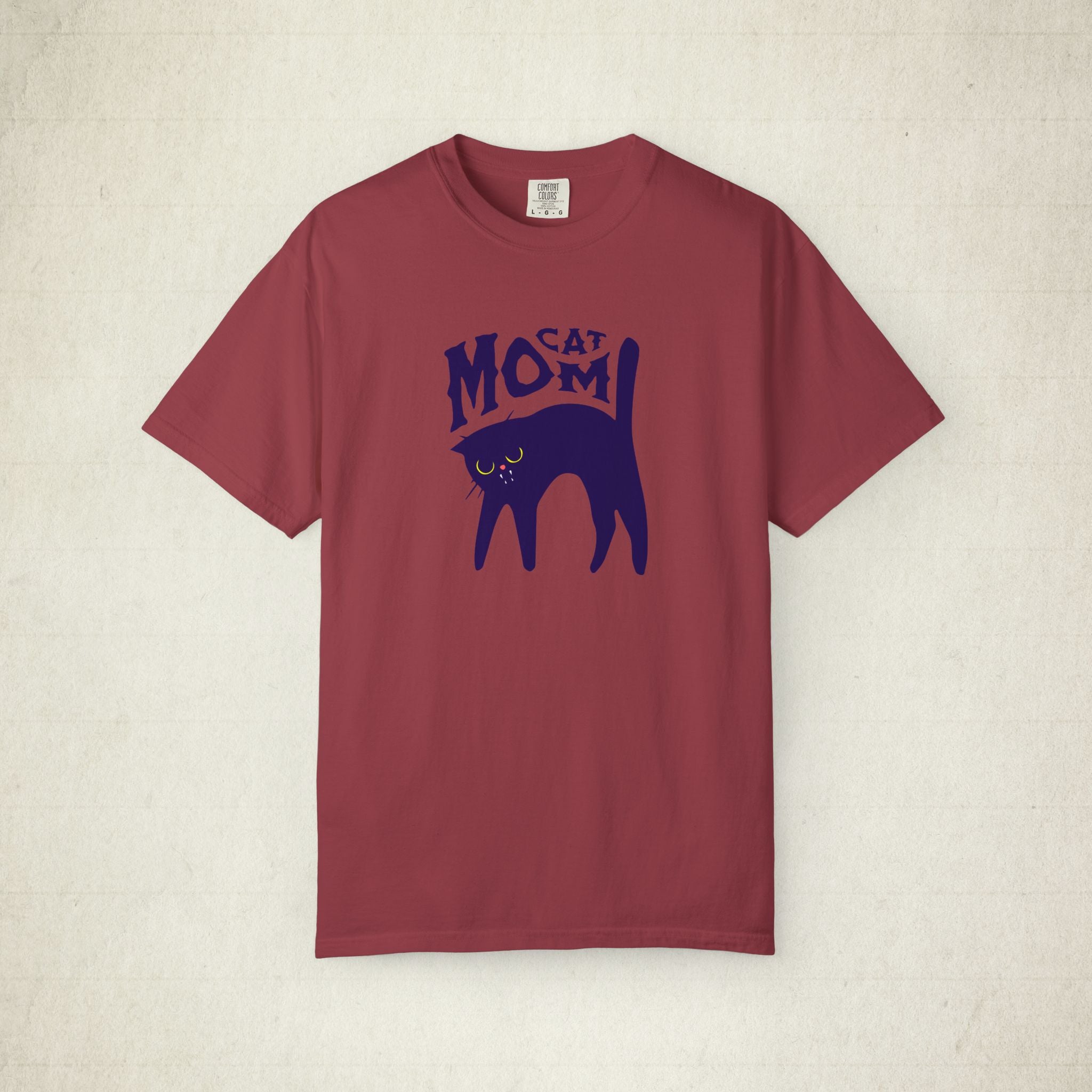 Cat Mom Garment-Dyed Women T-shirt