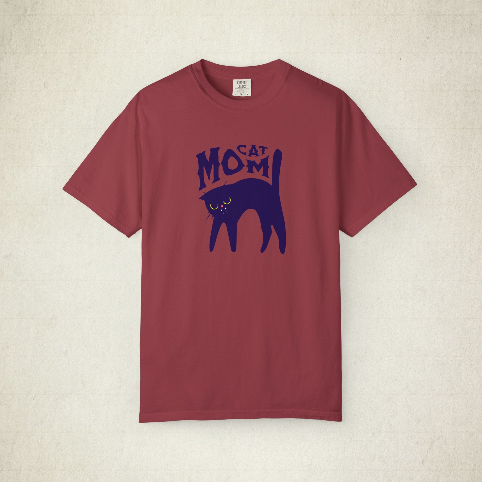 Cat Mom Garment-Dyed Women T-shirt