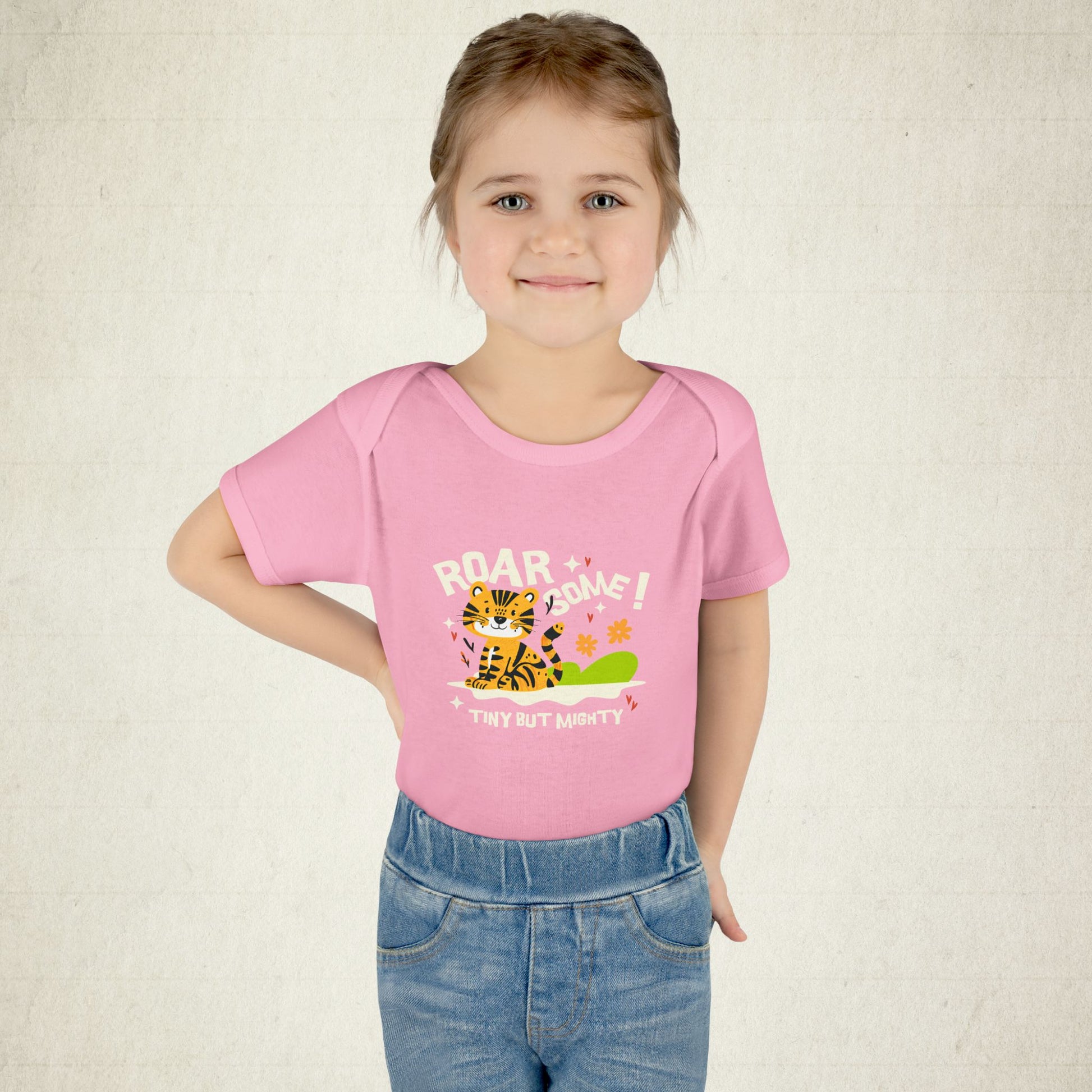 Adorable Infant Bodysuit with "Roar-some" Tiger Design