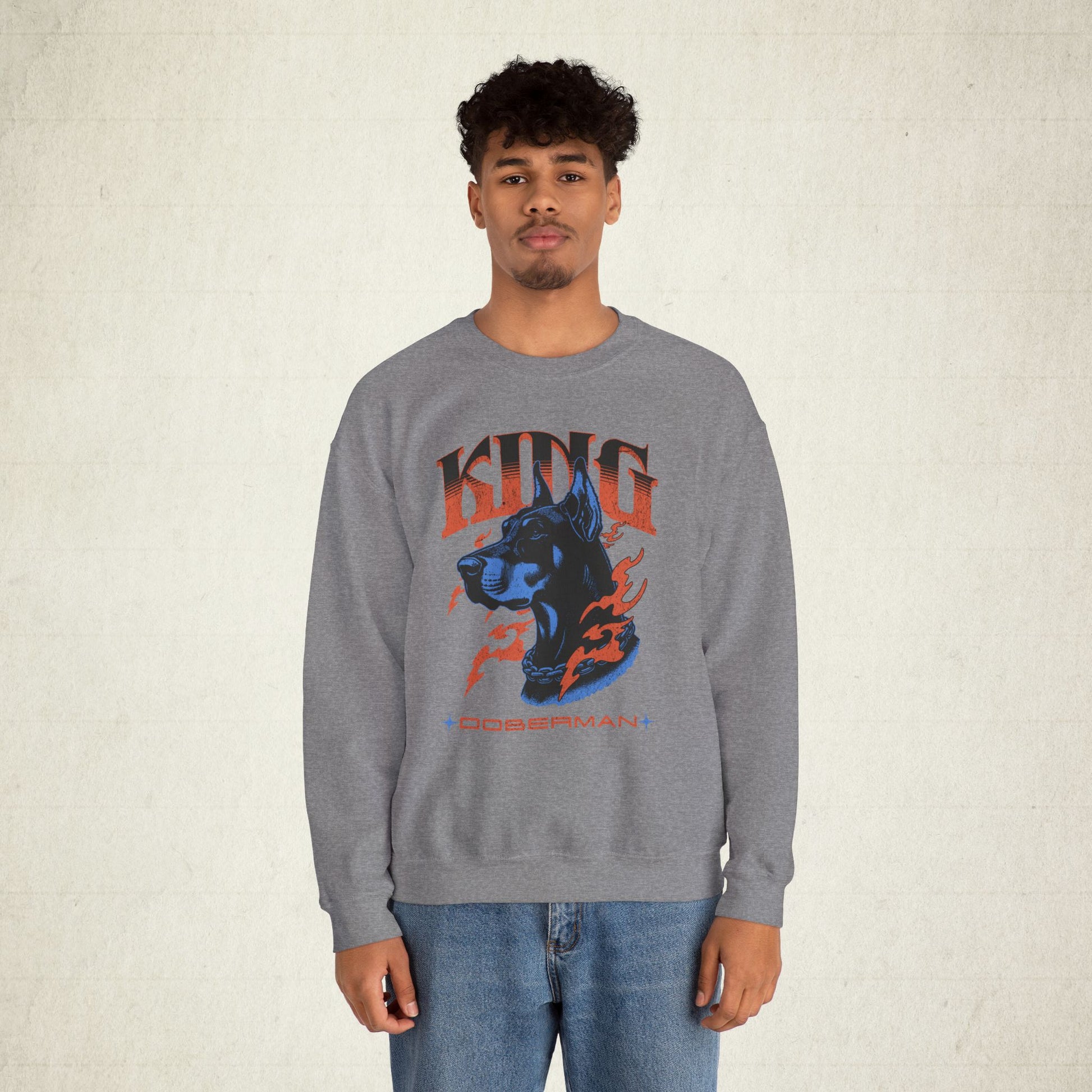 Bold Doberman King Unisex Sweatshirt