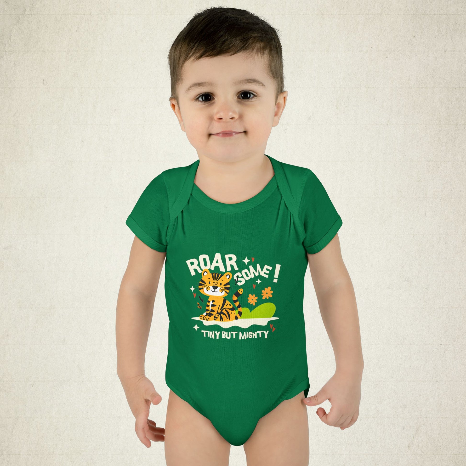 Adorable Infant Bodysuit with "Roar-some" Tiger Design