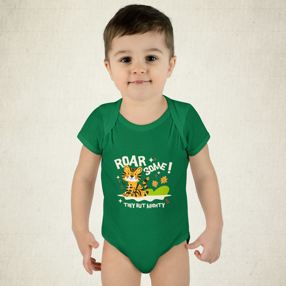 Adorable Infant Bodysuit with "Roar-some" Tiger Design