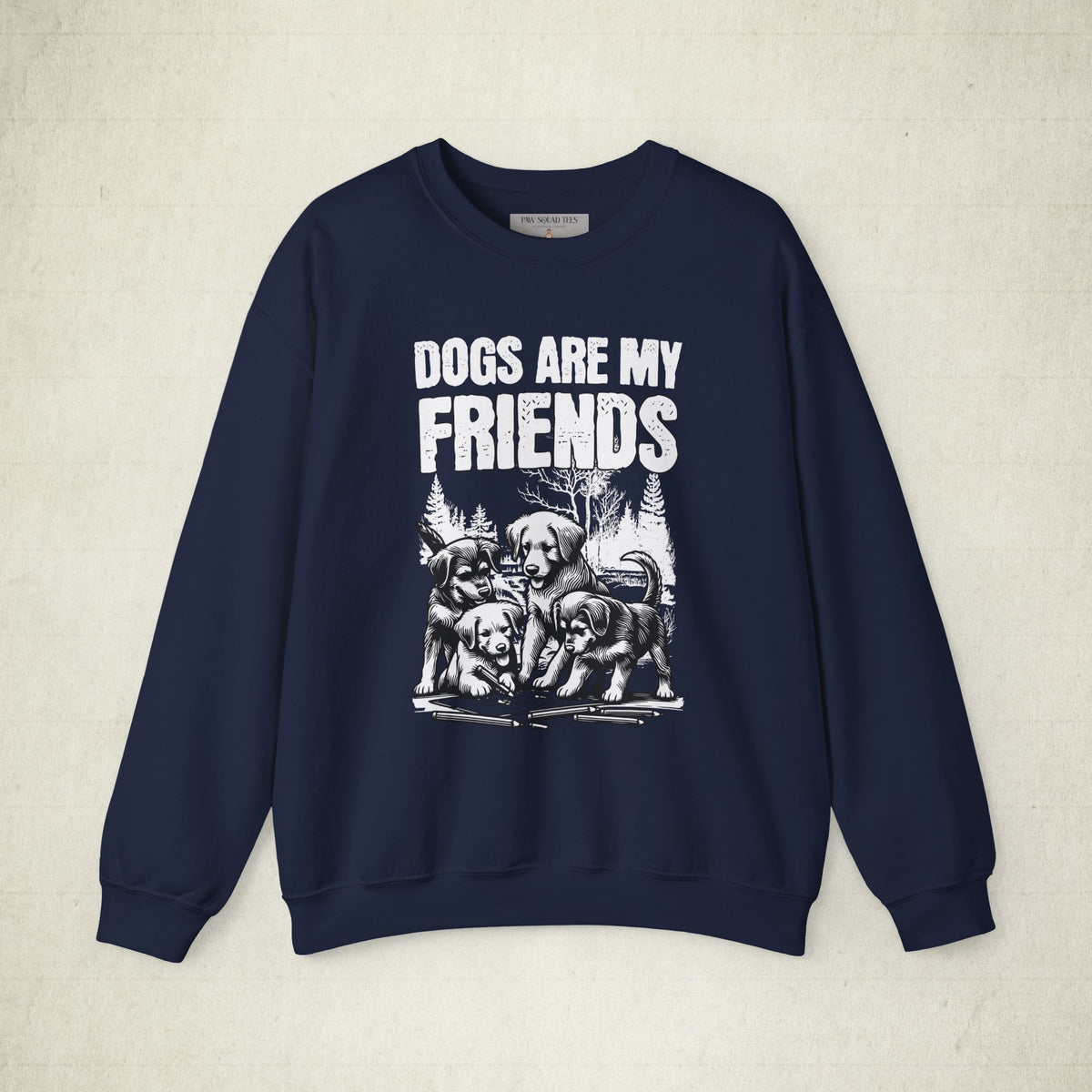 Dog Lovers' Crewneck Sweatshirt featuring a Dog Lovers design, crewneck sweatshirt