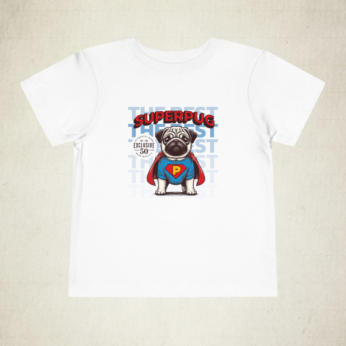 Super Pug Toddler Tee