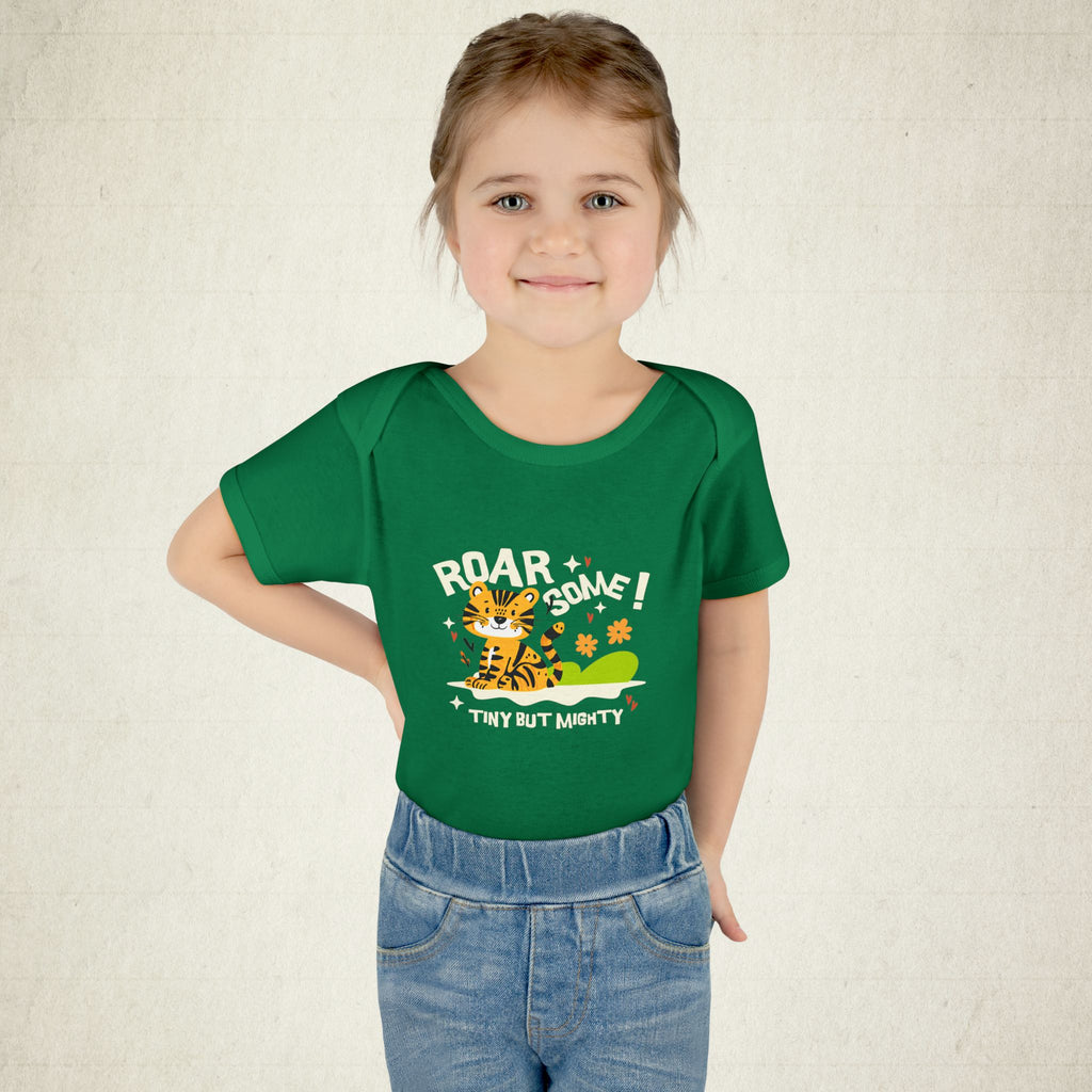 Adorable Infant Bodysuit with "Roar-some" Tiger Design