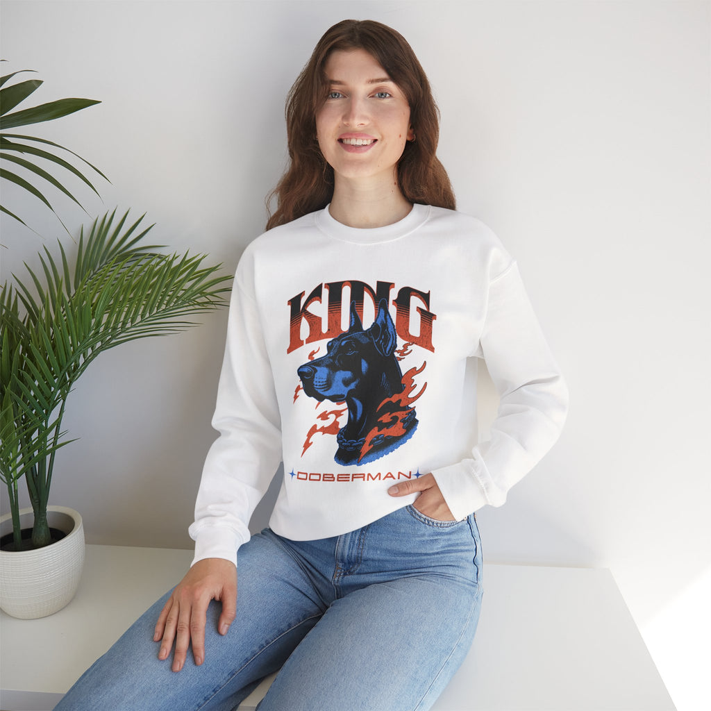 Bold Doberman King Unisex Sweatshirt