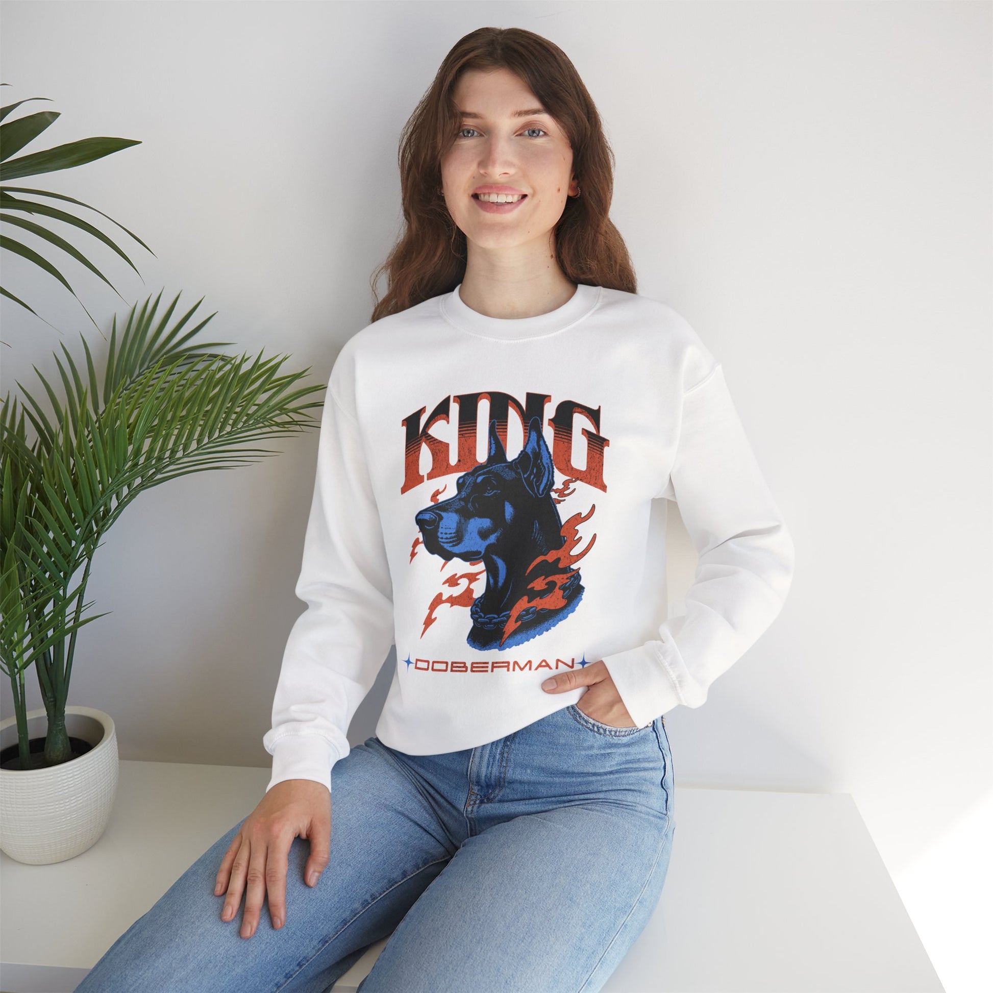 Bold Doberman King Unisex Sweatshirt