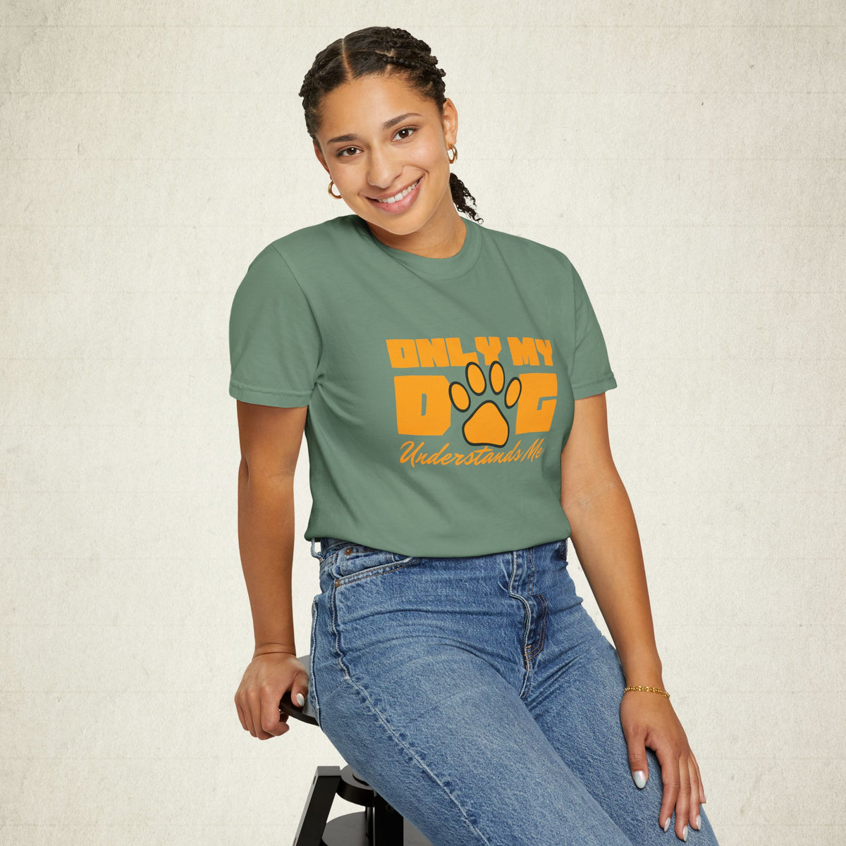 Only My Dog Understands Me Tee featuring a Only My Dog Understands Me design, graphic tee