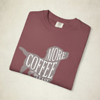 More Coffee Please Dog Lover Tee featuring a More Coffee Please design, graphic tee