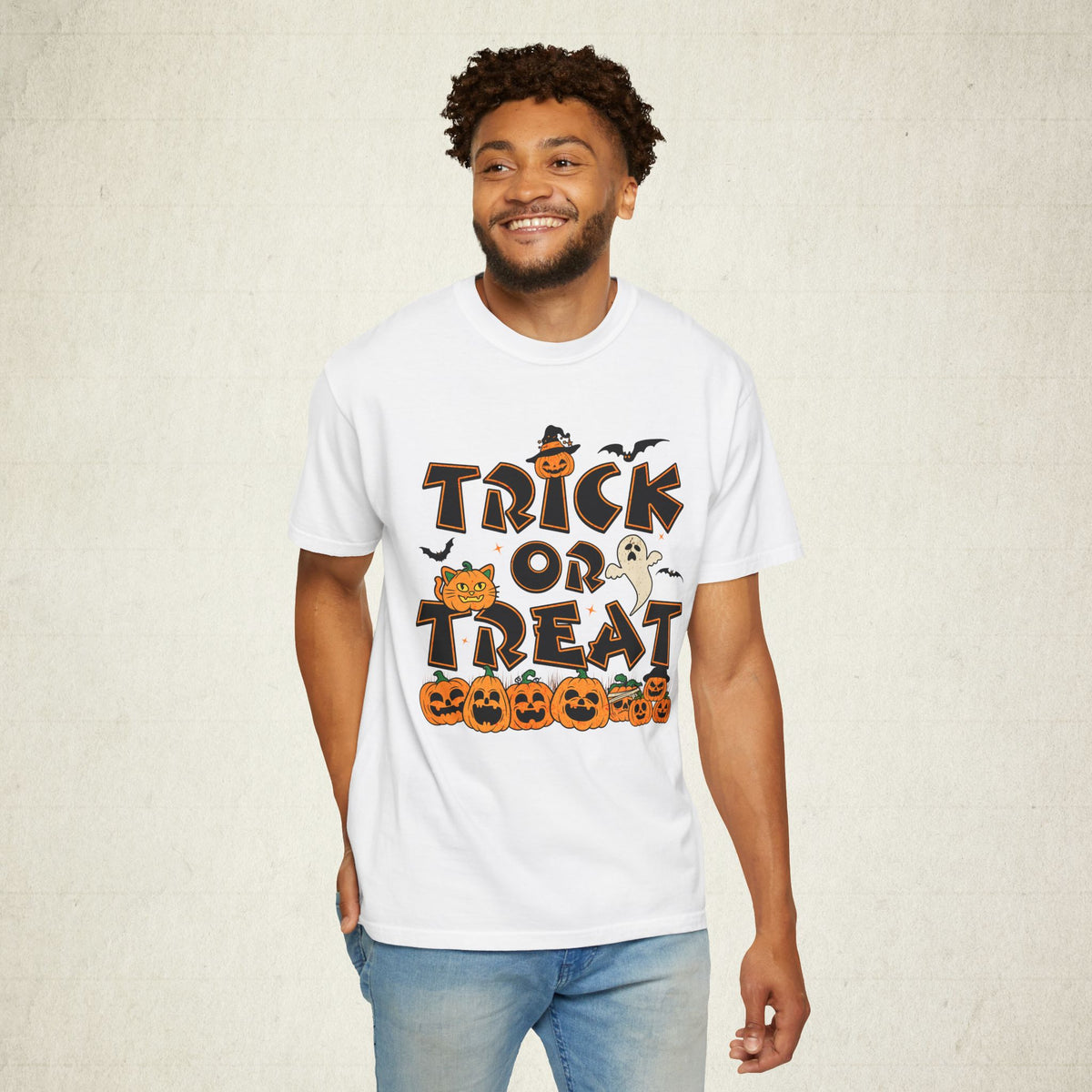 Trick or Treat White Halloween Unisex T-Shirt