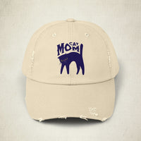 Cat Mom Distressed Cap