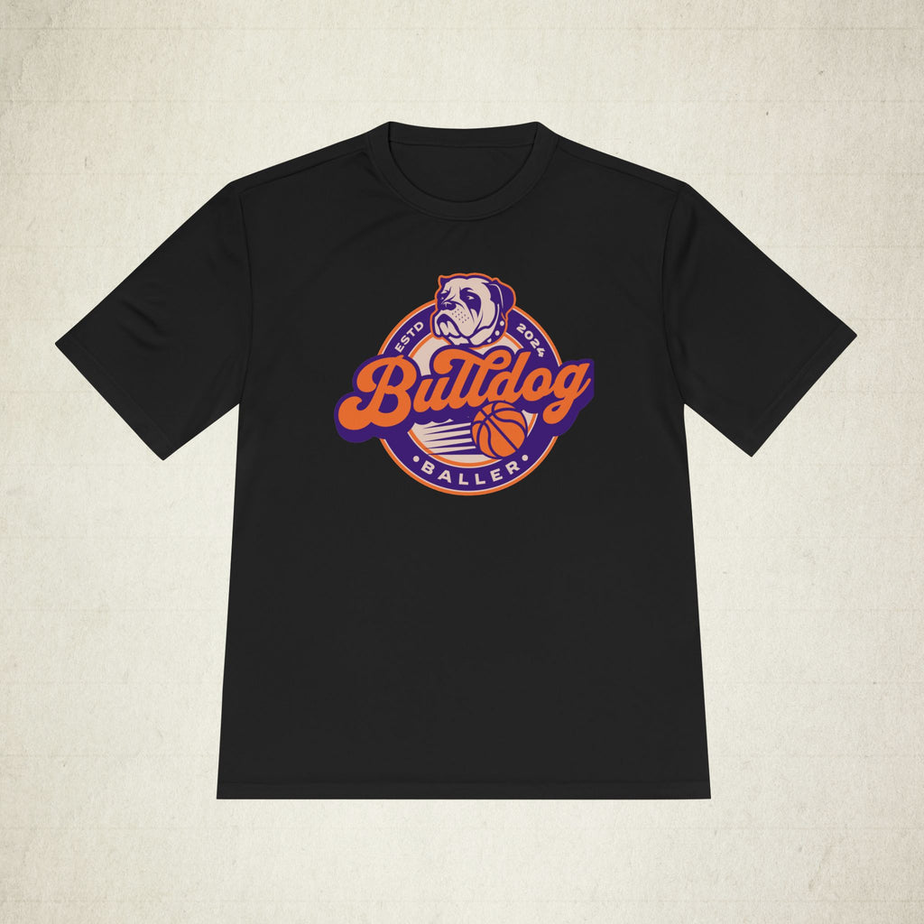 Bulldog Basketbal Moisture Wicking Men Activewear T-shirt