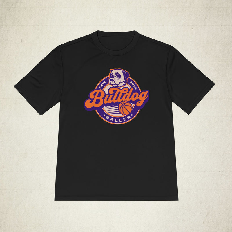 Bulldog Basketbal Moisture Wicking Men Activewear T-shirt
