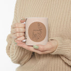 Love Coffee and Dogs Ceramic Mug featuring a Love Coffee and Dogs design, ceramic mug