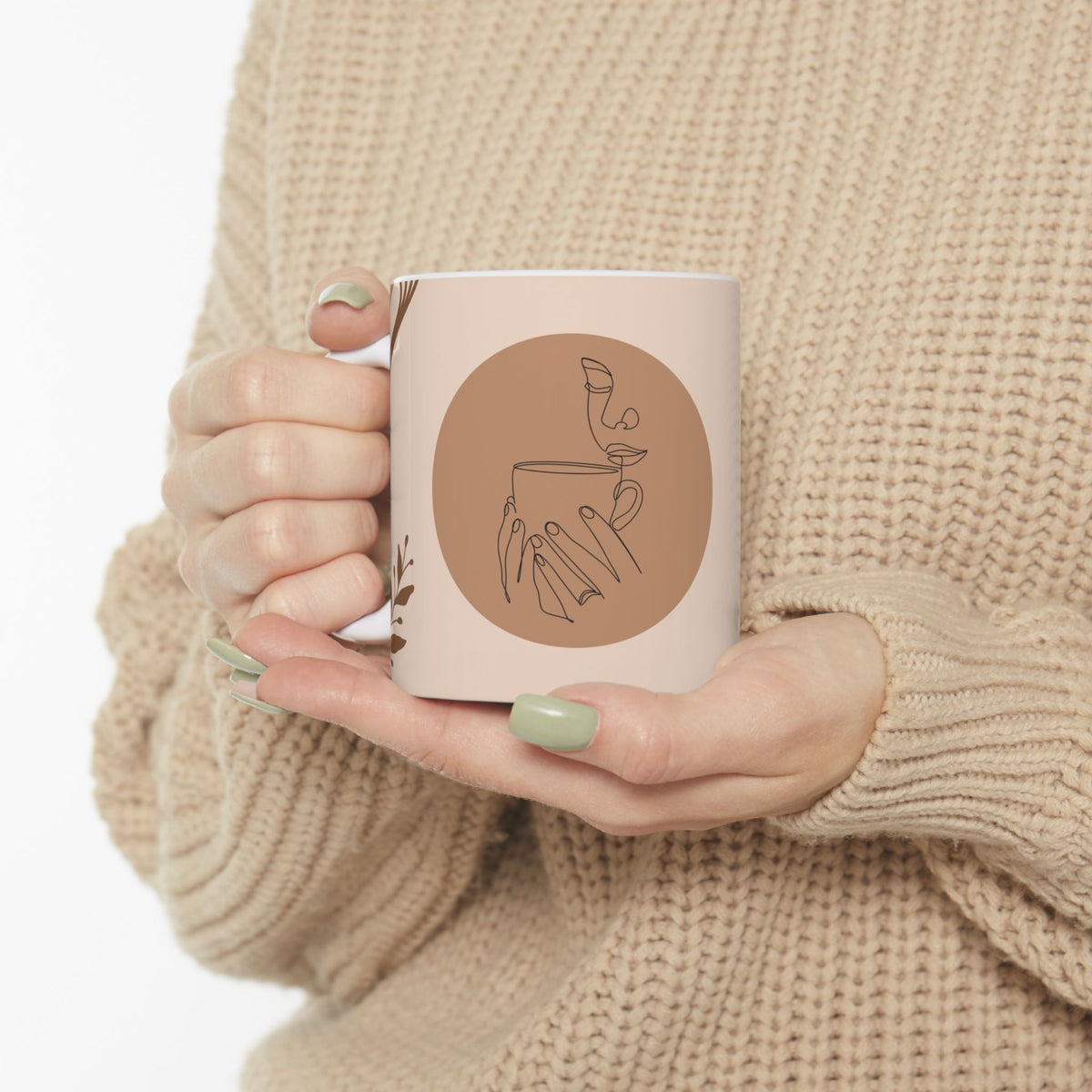 Love Coffee and Dogs Ceramic Mug featuring a Love Coffee and Dogs design, ceramic mug