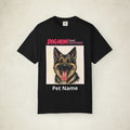 Custom Dog Dad Caricature T-Shirt | Personalized Pet Portrait Tee