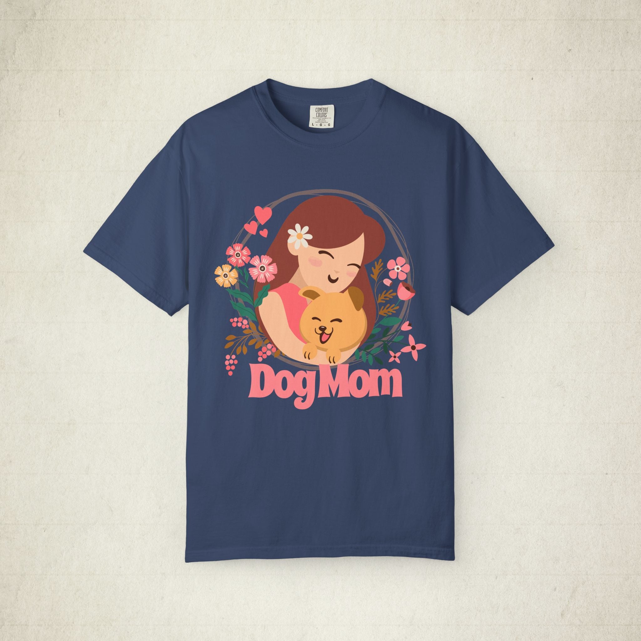 Dog Mom Floral Women T-shirt