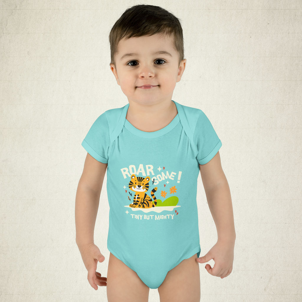 Adorable Infant Bodysuit with "Roar-some" Tiger Design