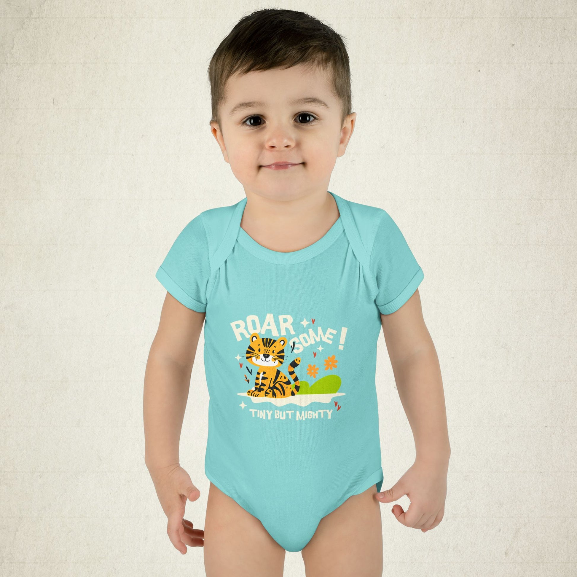 Adorable Infant Bodysuit with "Roar-some" Tiger Design
