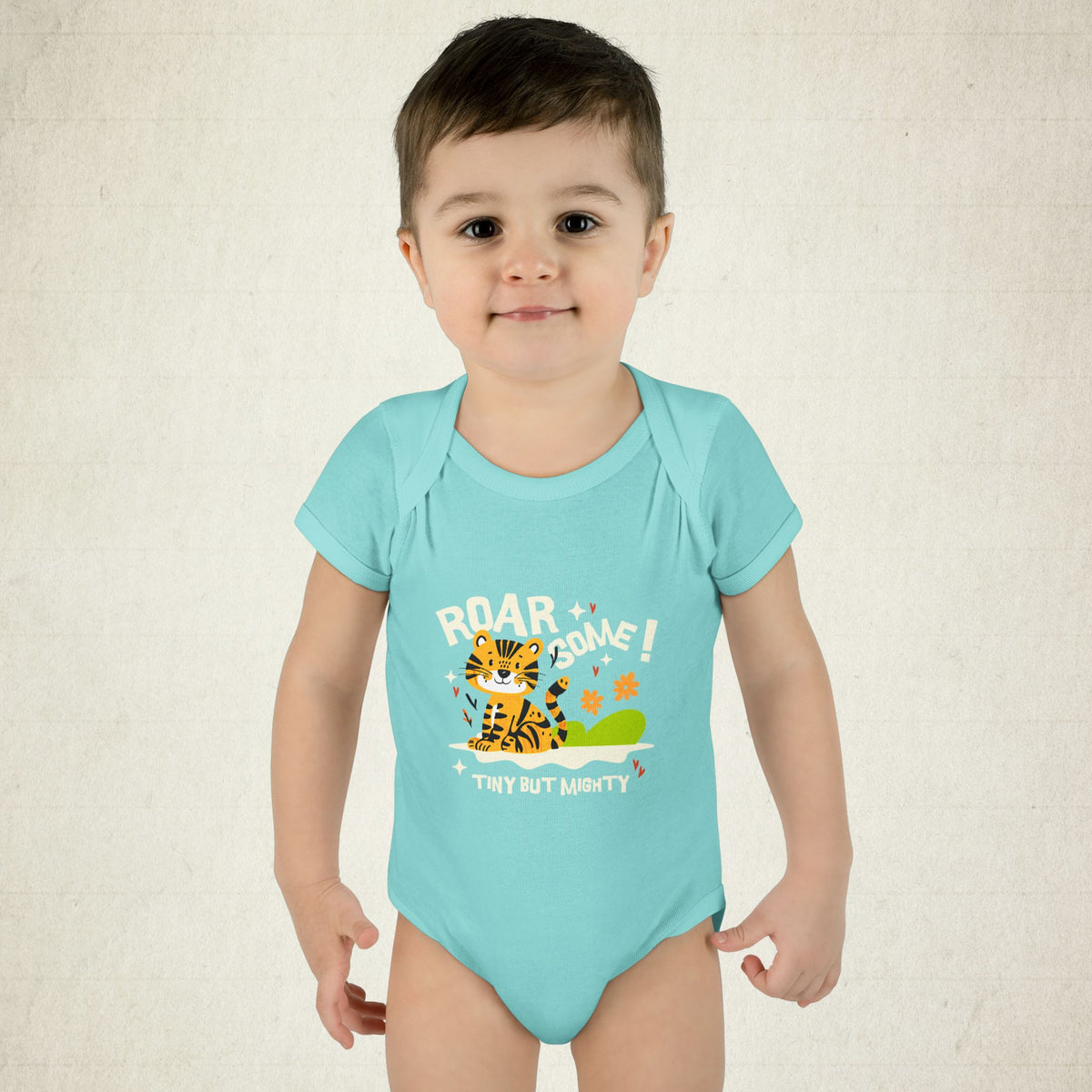 Adorable Infant Bodysuit with "Roar-some" Tiger Design