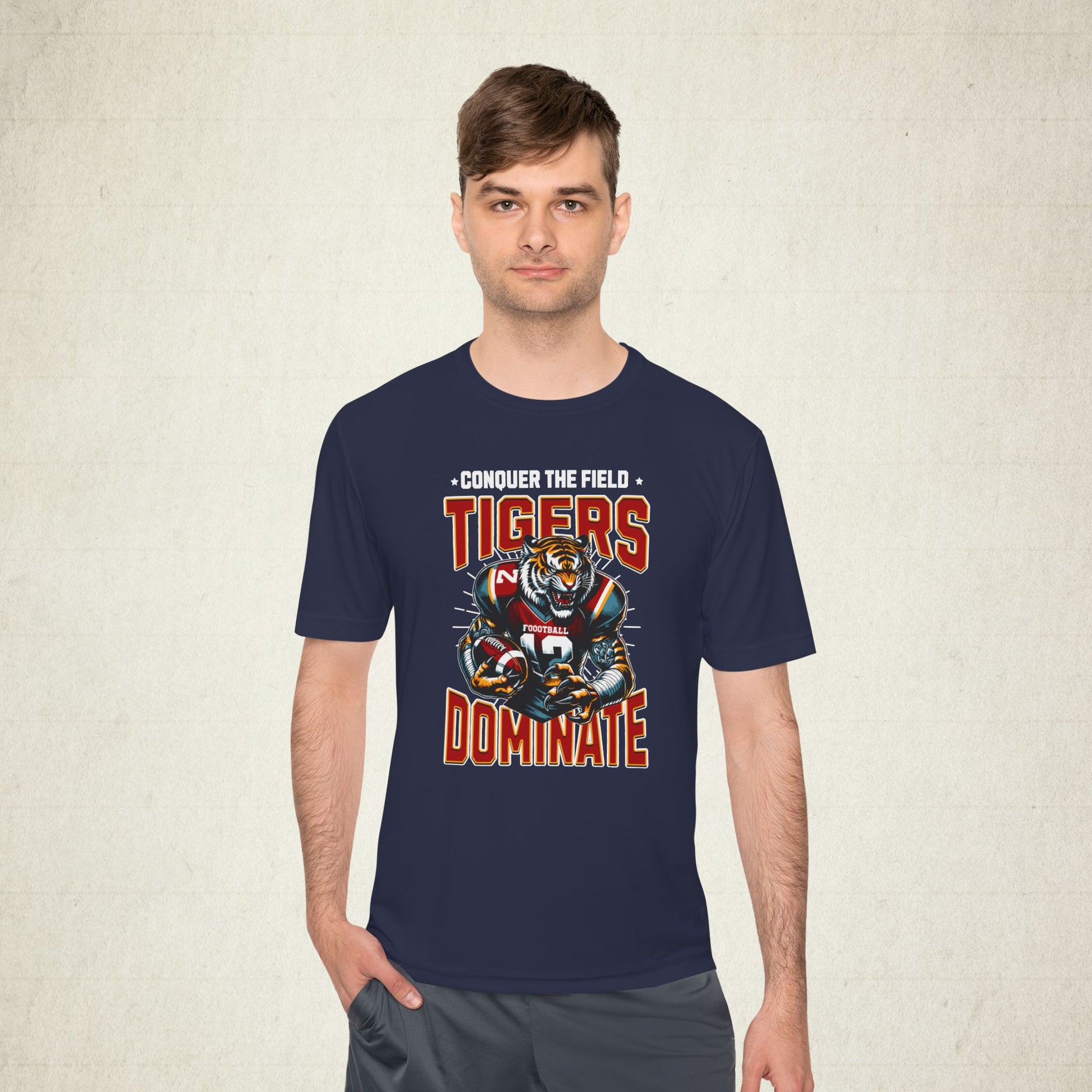 Conquer Field Moisture Wicking Men Activewear T-shirt