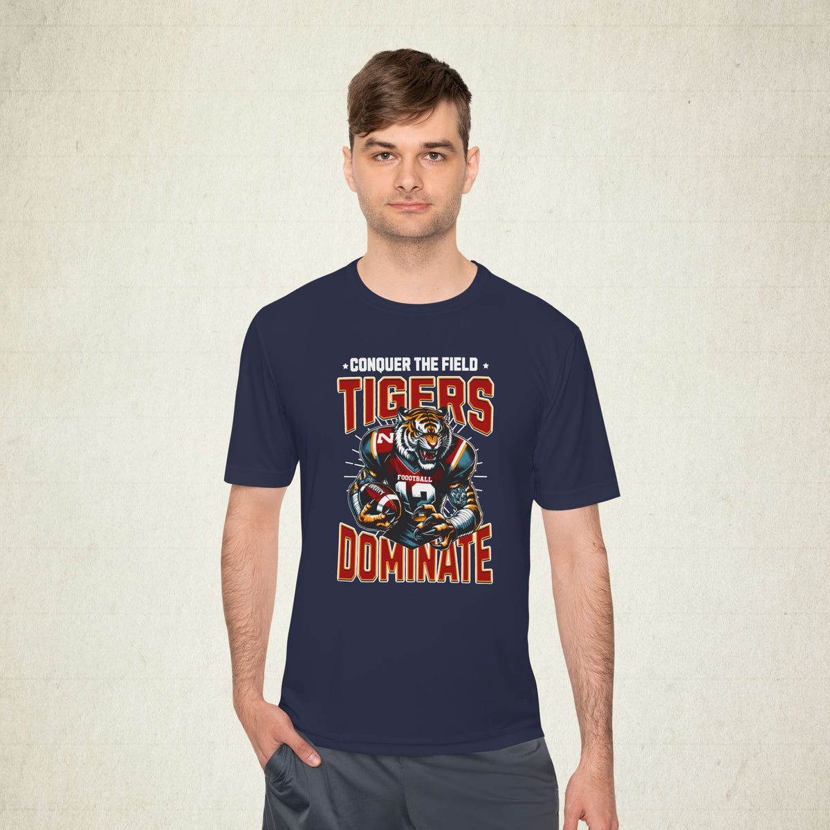 Conquer Field Moisture Wicking Men Activewear T-shirt