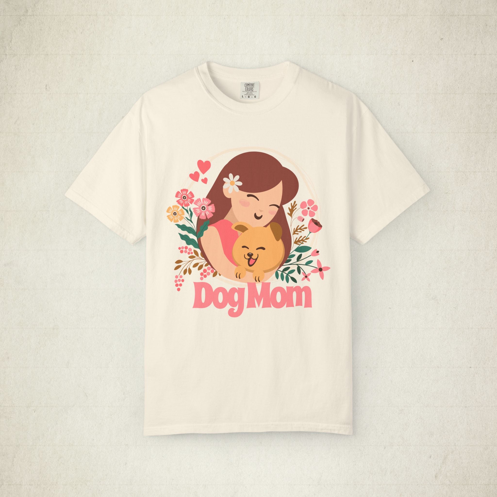 Dog Mom Floral Women T-shirt