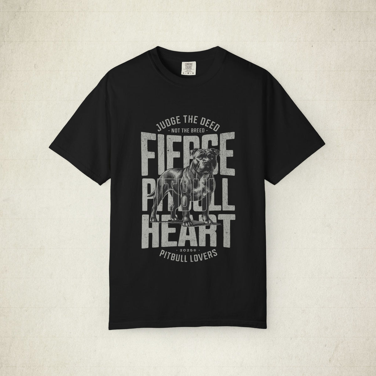 Fierce Pitbull Graphic Tee featuring a Fierce Pitbull design, graphic tee