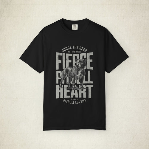 Fierce Pitbull Graphic Tee featuring a Fierce Pitbull design, graphic tee