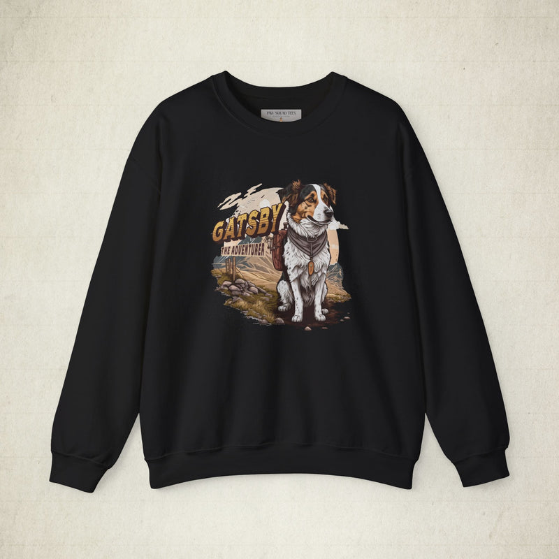 Gatsby the Adventure Dog Unisex Sweatshirt