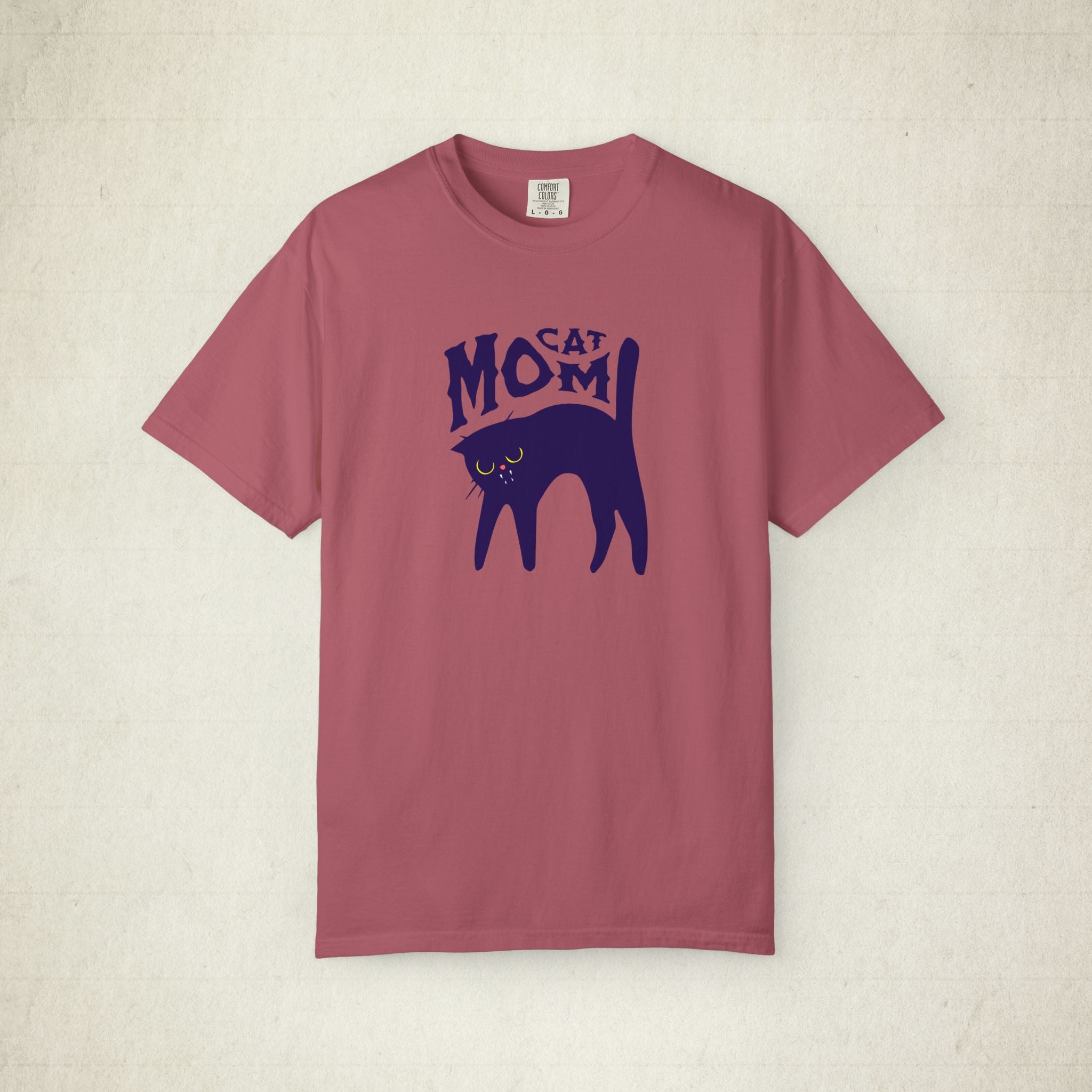 Cat Mom Garment-Dyed Women T-shirt