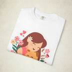 Dog Mom Floral Graphic Tee featuring a Dog Mom design, graphic tee
