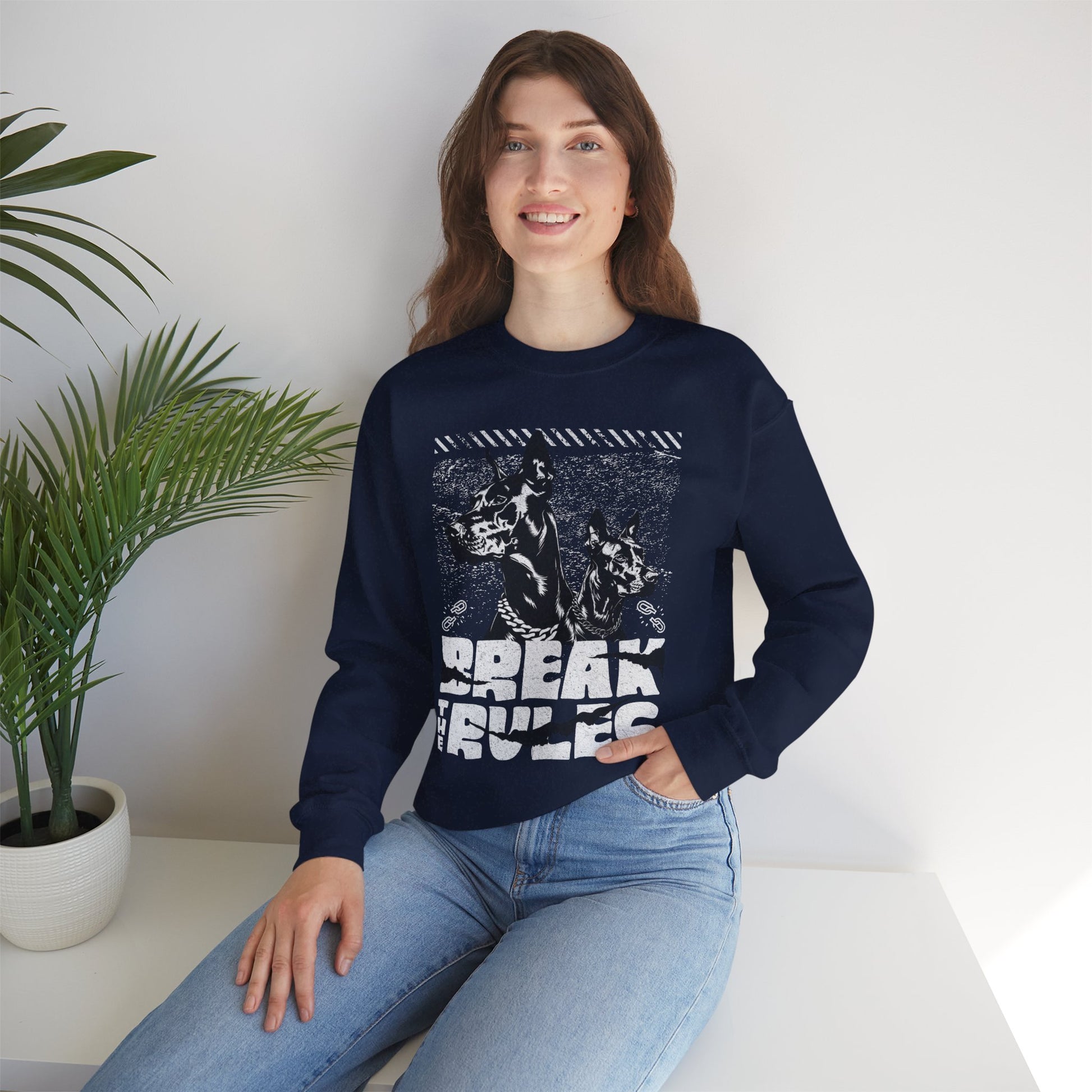 Break The Rules Crewneck Unisex Sweatshirt