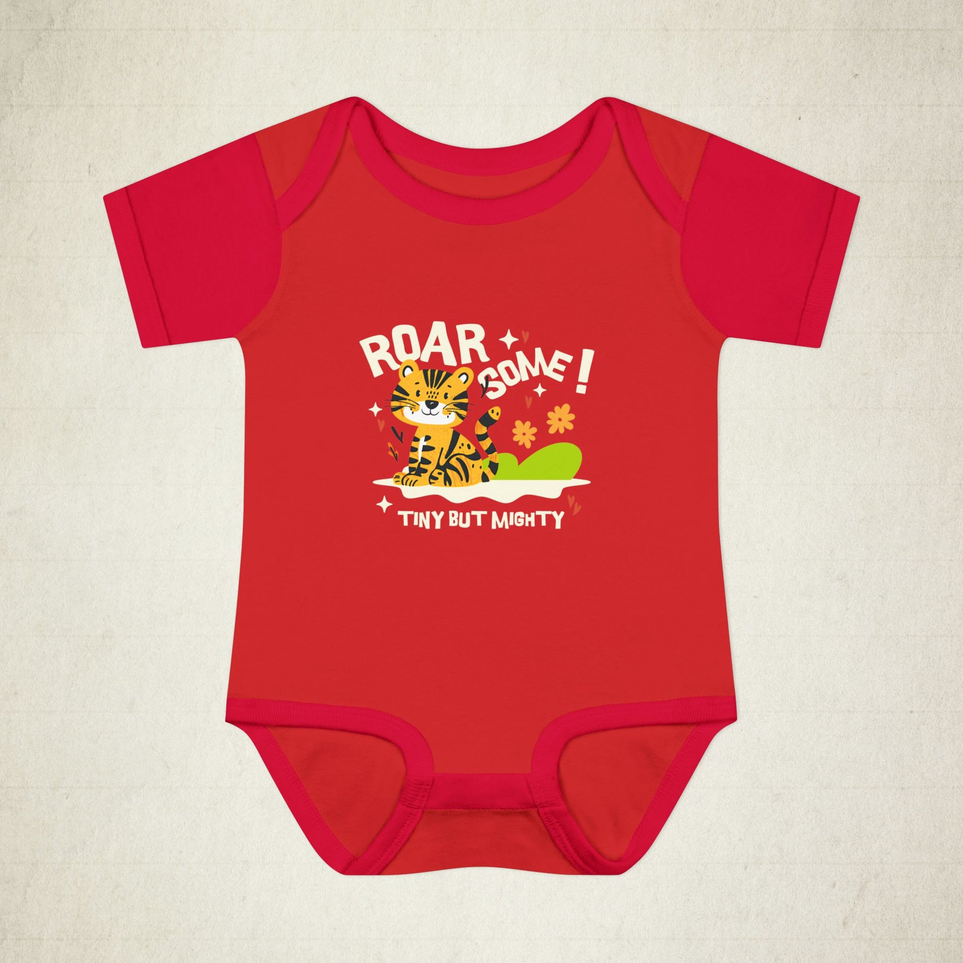 Adorable Infant Bodysuit with "Roar-some" Tiger Design