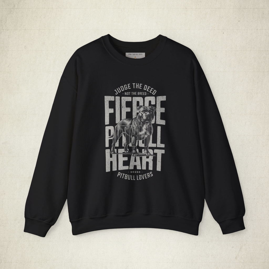 Fierce Pitbull Heart Unisex Sweatshirt