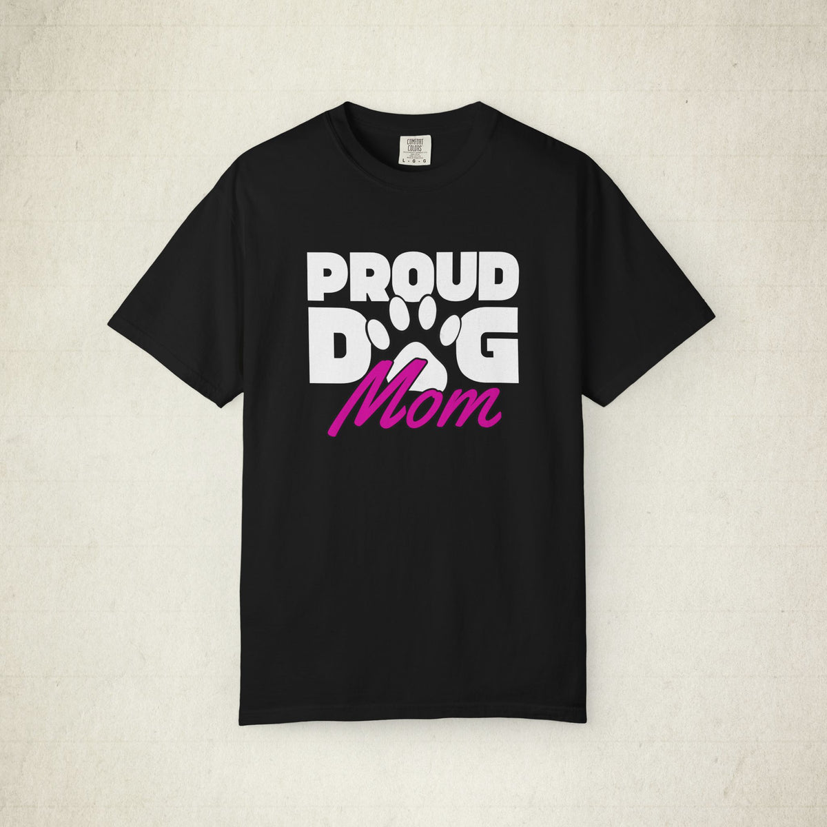 Proud Dog Mom Graphic Tee featuring a Proud Dog Mom design, graphic tee