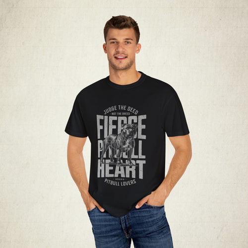 Fierce Pitbull Graphic Tee featuring a Fierce Pitbull design, graphic tee