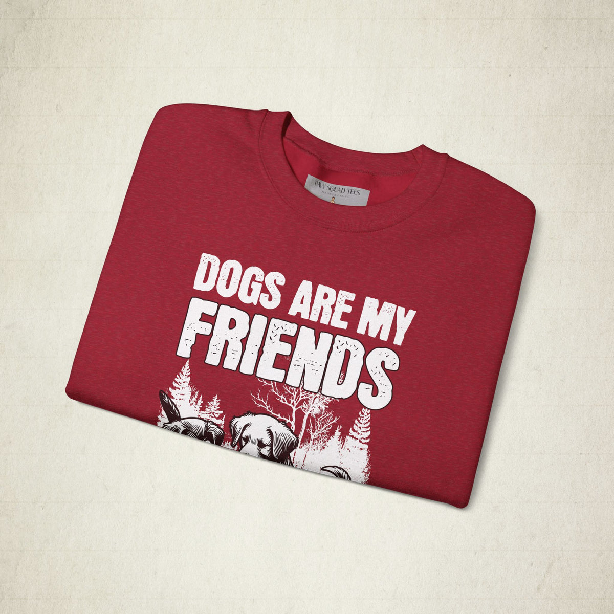 Dog Lovers' Crewneck Sweatshirt featuring a Dog Lovers design, crewneck sweatshirt