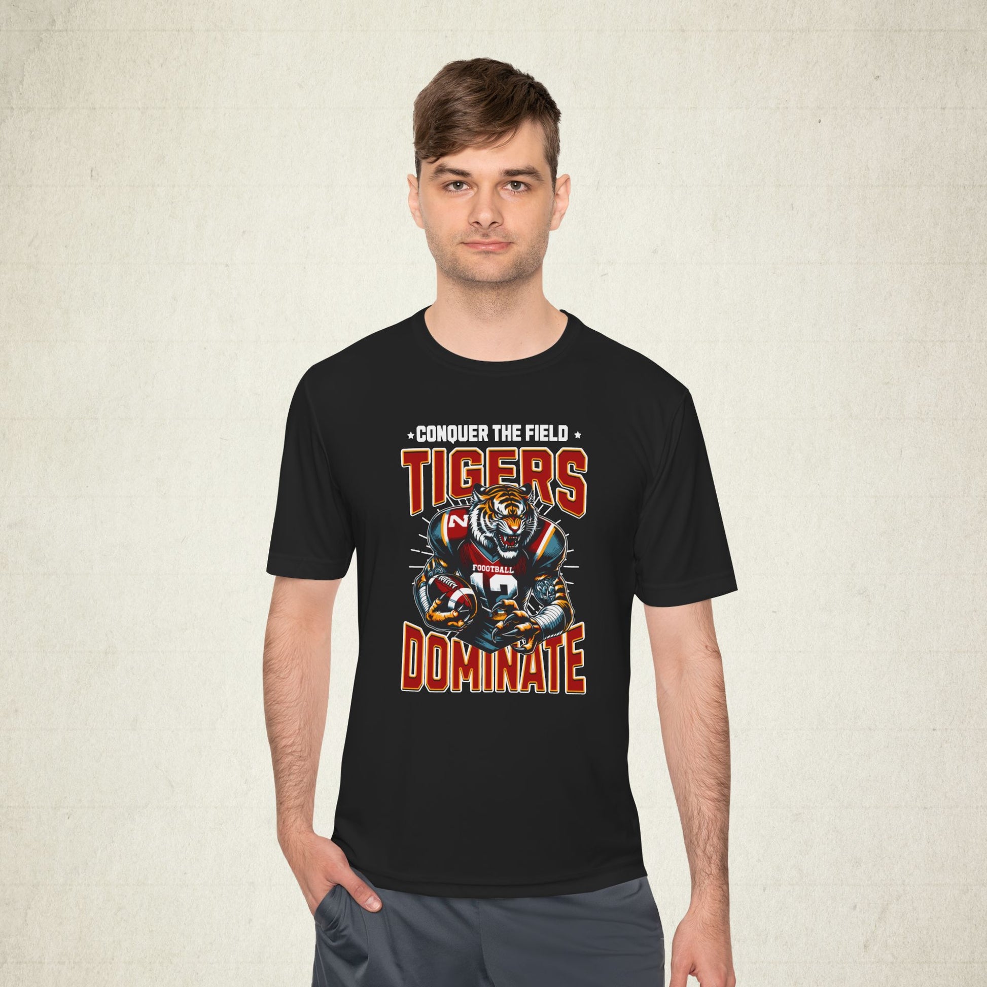 Conquer Field Moisture Wicking Men Activewear T-shirt