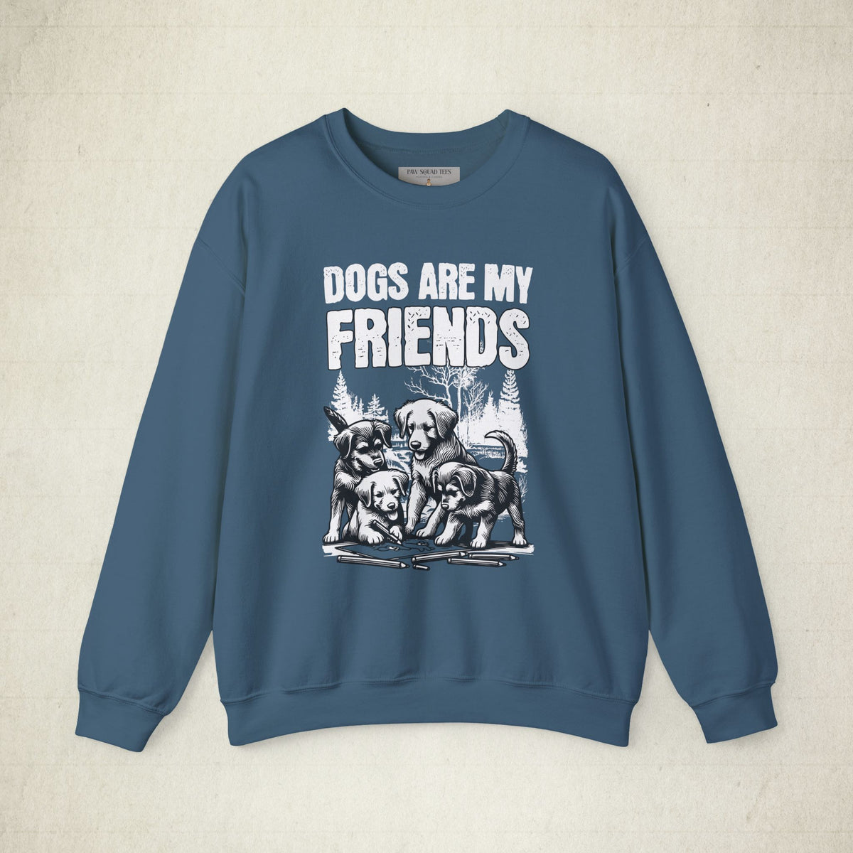 Dog Lovers' Crewneck Sweatshirt featuring a Dog Lovers design, crewneck sweatshirt
